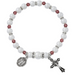 Pearl Rosary Bracelet - February Birthstone Amethyst Rosary Bracelet