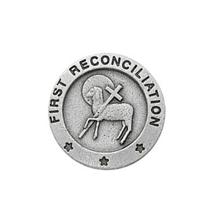 PewterFirstReconciliationPin