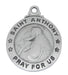 Pewter St. Anthony Medal With 24” Silver Tone Chain