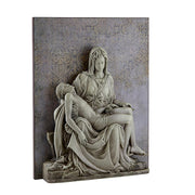 Pieta Garden Resin Wall Plaque