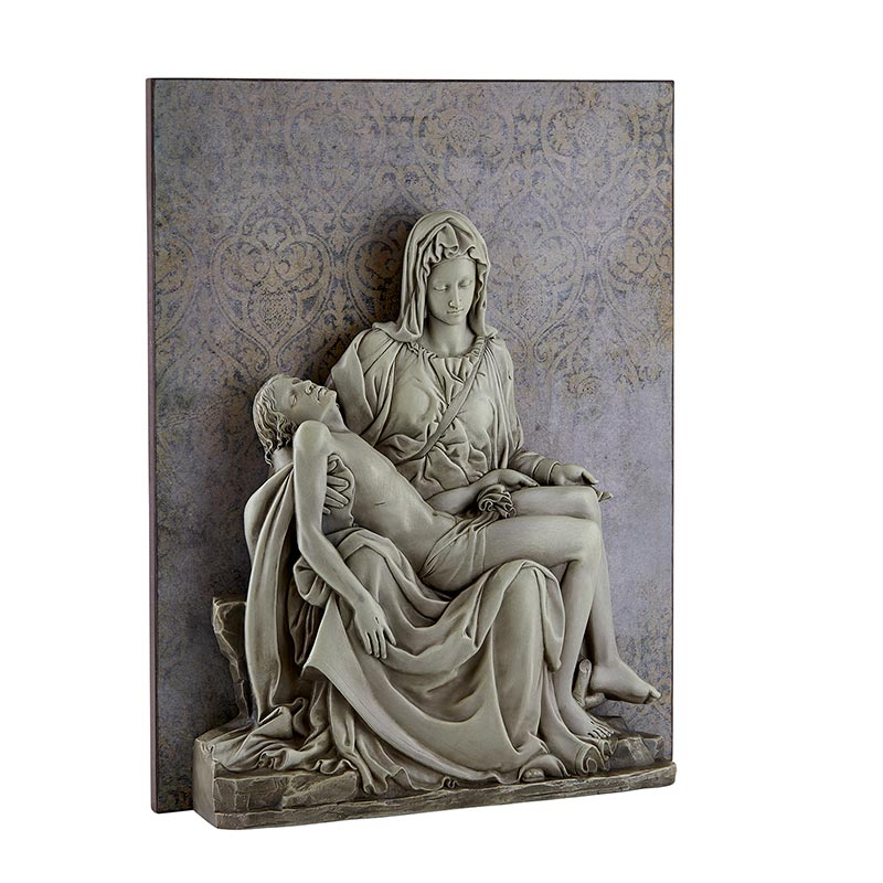 Pieta Garden Resin Wall Plaque