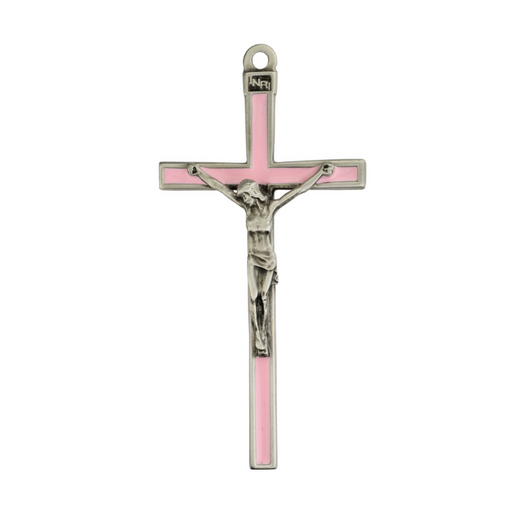 Pink Crib Crucifix