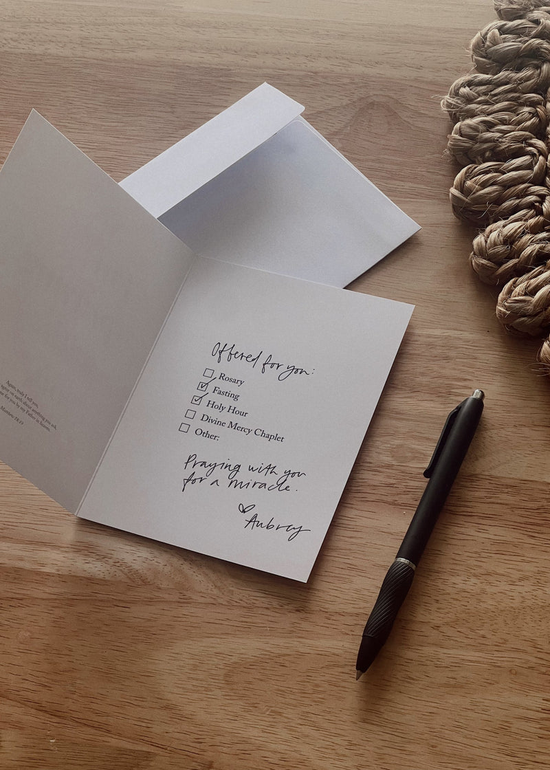 Catholic Intentions Greeting Cards "I'm Praying With You" 5-Pack