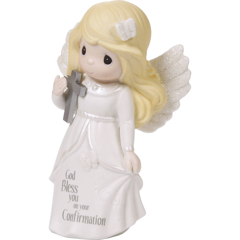 Precious Moments Confirmation Angel Figurine – Porcelain Gift with Cross Blessing