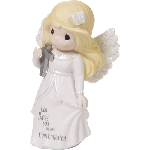 Precious Moments Confirmation Angel Figurine – Porcelain Gift with Cross Blessing