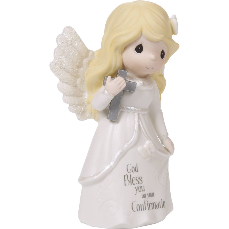 Precious Moments Confirmation Angel Figurine – Porcelain Gift with Cross Blessing
