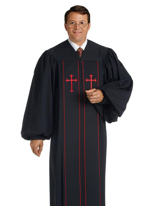 Pulpit Robe Cleric Black
