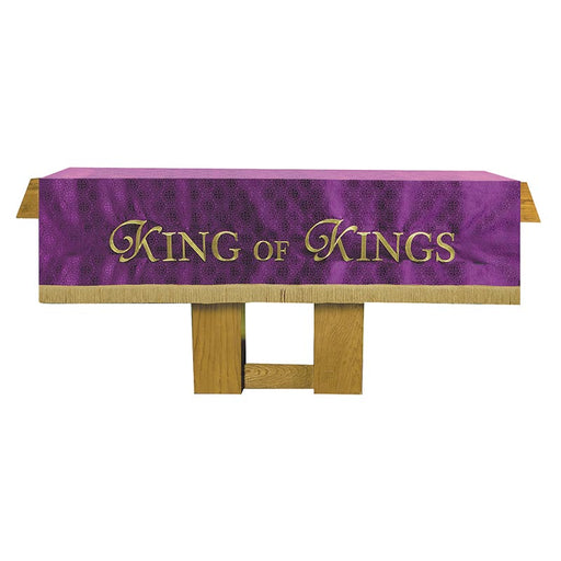 Purple Maltese Cross Altar Frontal - King of Kings
