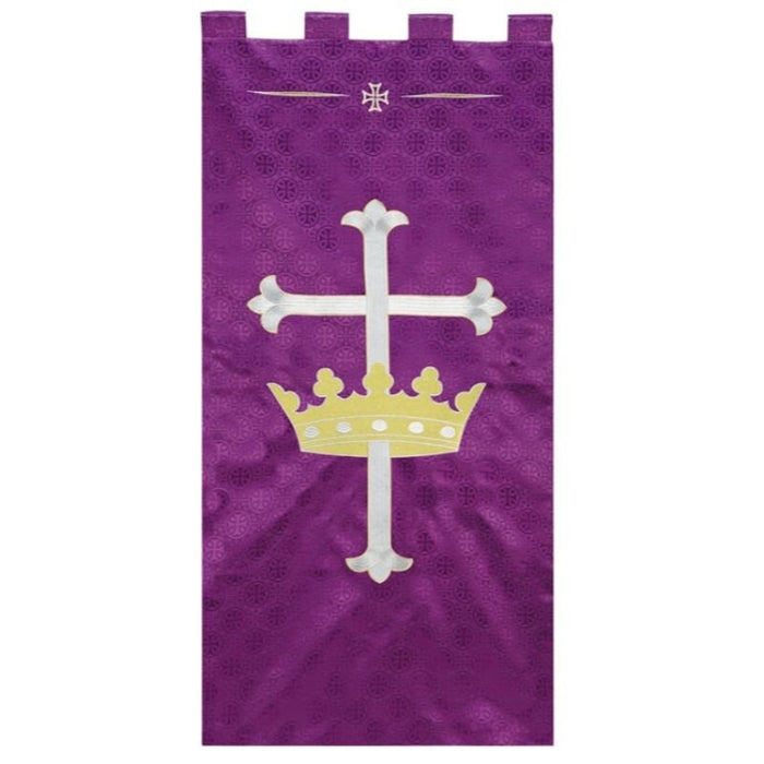 Purple Maltese Jacquard Banner