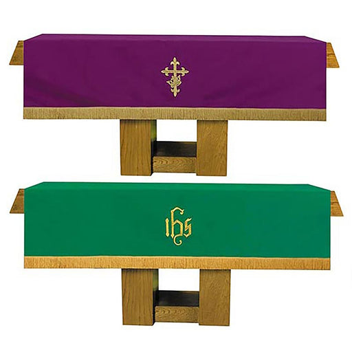 Purple and Green Reversible Altar Frontal