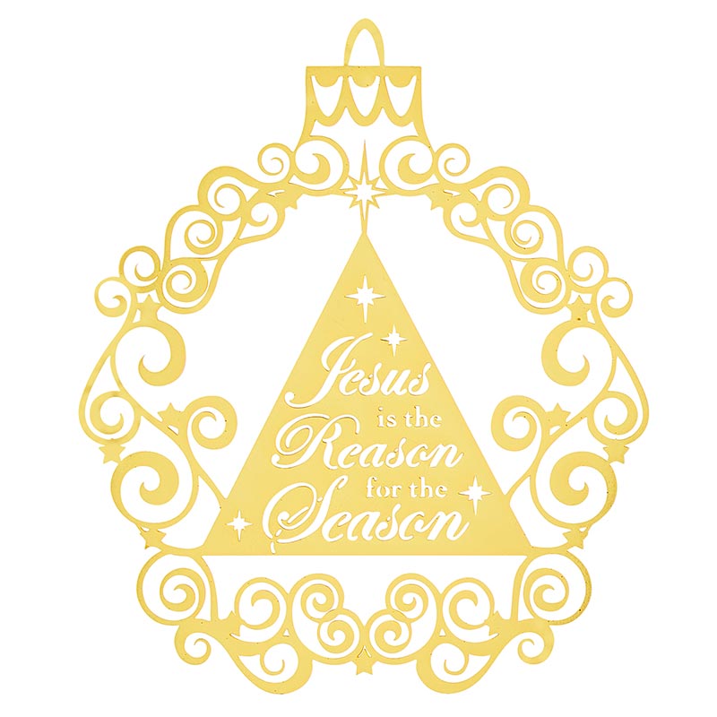 Reason For The Season - Brass Christmas Ornament