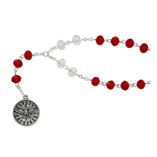 Red Crystal Beads Holy Spirit Chaplet - BEST SELLER