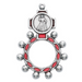 Red Divine Mercy Ring Rosary