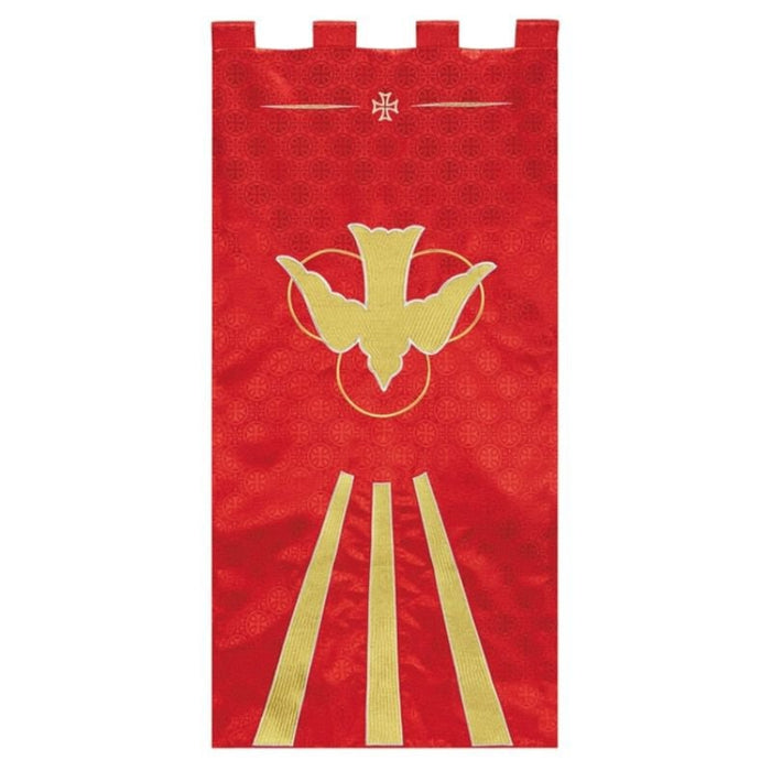 Red Maltese Jacquard Banner