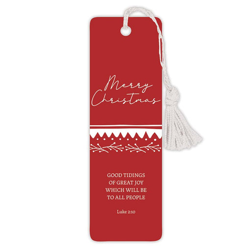 Red Merry Christmas Bookmarks - VerseMark