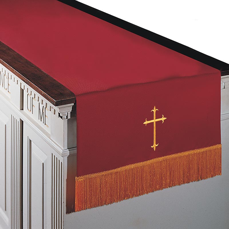 Reversible Fleur-de-Lis Cross Communion Table Runner — Agapao Store
