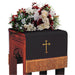 Reversible Fleur-de-Lis Cross Viva Flower Stand Cover