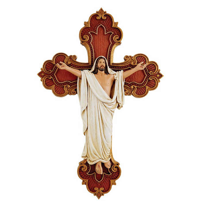 Risen Christ Resin Crucifix