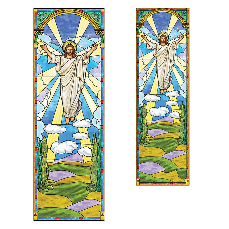 Risen Christ Banner - Stained Glass Series