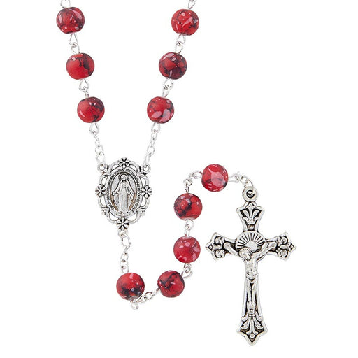 Ruby Massa Collection Rosary With Miraculous Center