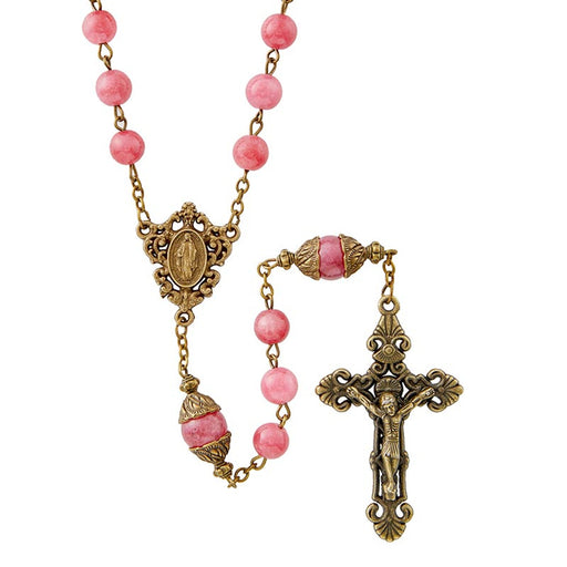 Ruby San Gimignano Collection Rosary With Miraculous Medal
