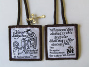 SLP 800 Woven Our Lady of Mt. Carmel Salvation Scapular