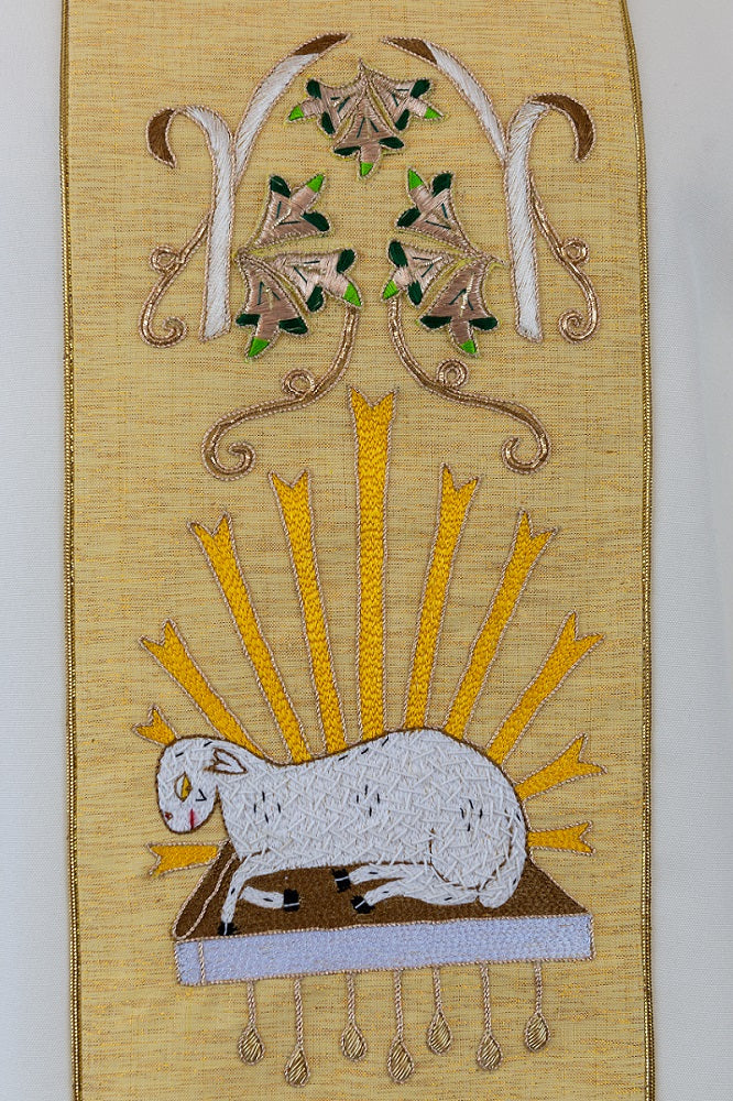 SV1 - Lamb of God Hand Embroidered Chasuble