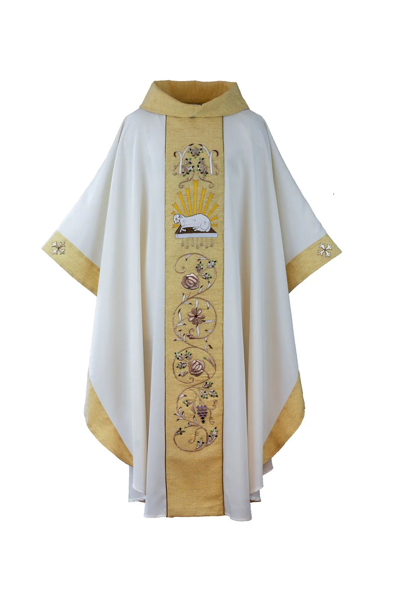 SV1 - Lamb of God Hand Embroidered Chasuble