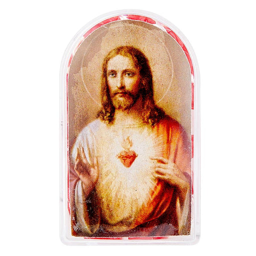 Sacred Heart Cord Rosary With Arched Box