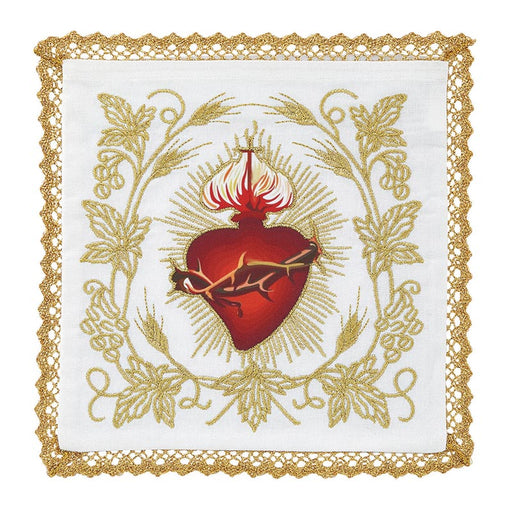 Sacred Heart Embroidered Chalice Pall