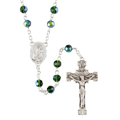 Sacred Heart Prague Emerald Rosary