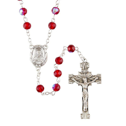 Sacred Heart Prague Ruby Rosary