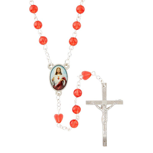 Sacred Heart Rosary - 6 Pieces Per Package