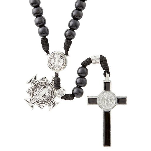 Saint Benedict Black Paracord Rosary