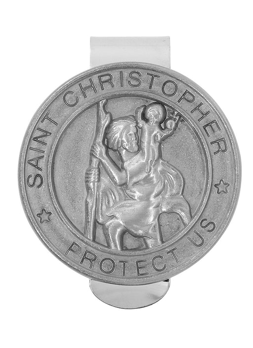 Saint Christopher Visor Clip