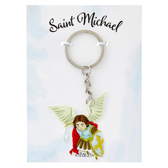 Saint Michael Keychain — Agapao Store