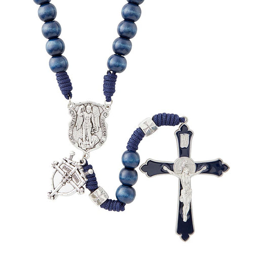 Saint Michael Blue Paracord Rosary