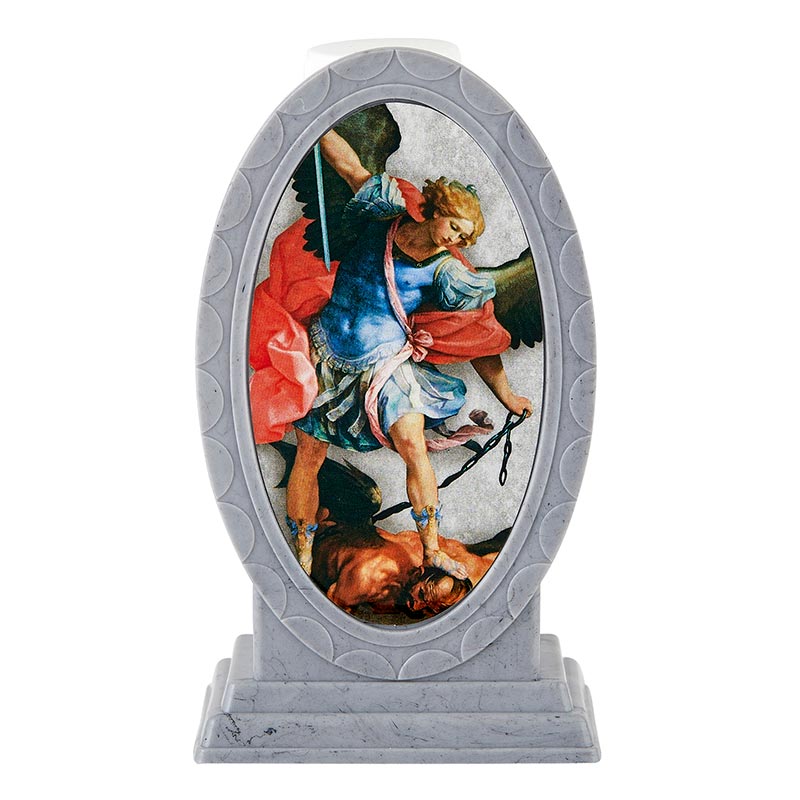 Saint Michael Holy Water Bottle with Holder