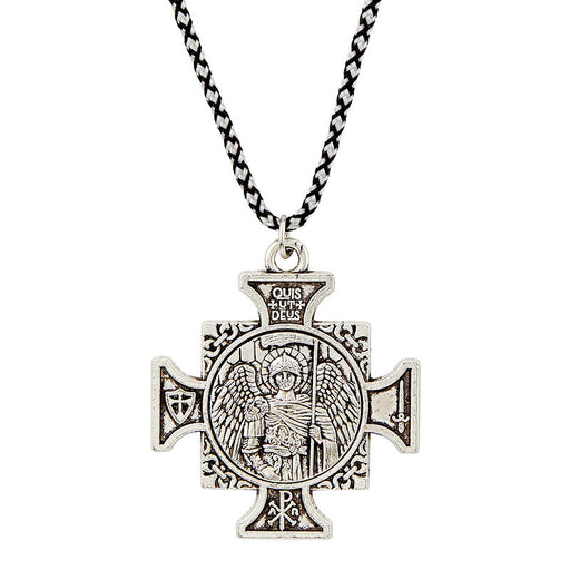 Saint Michael Maltese Cross Necklace