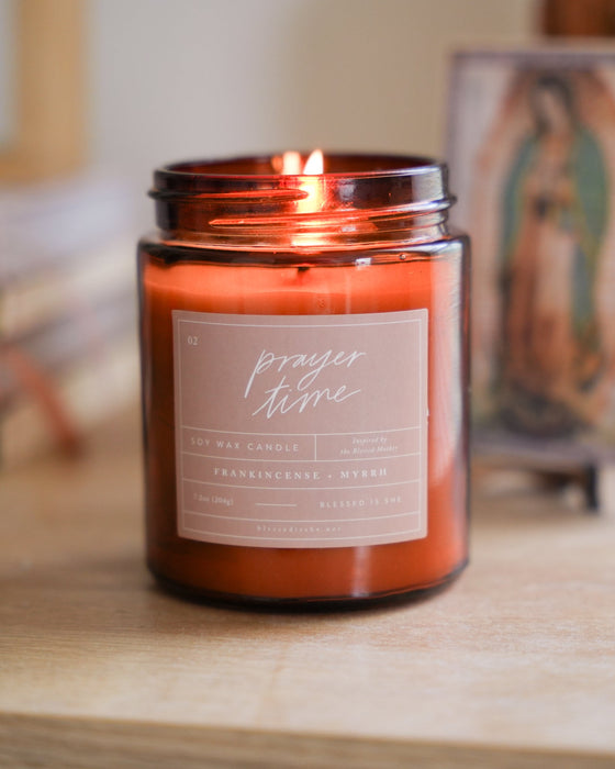 Prayer Time // Saintly Scents Candle inspired by the Blessed Mother