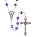 Sapphire Glass Bead Rosary - 12 Pieces Per Package