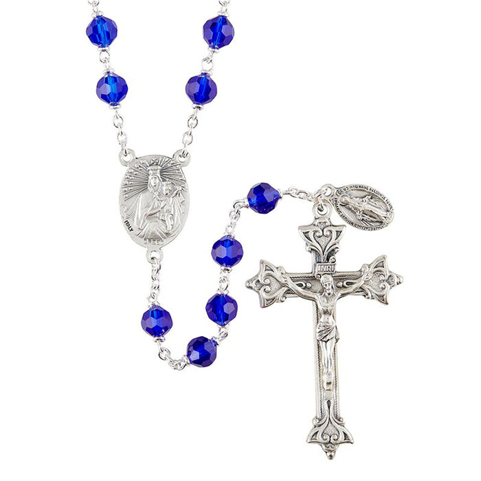 Sapphire Vienna Collection Sacred Heart Rosary