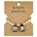 Scapular Necklace with Rose Quartz Beads - 12 Pieces Per Package