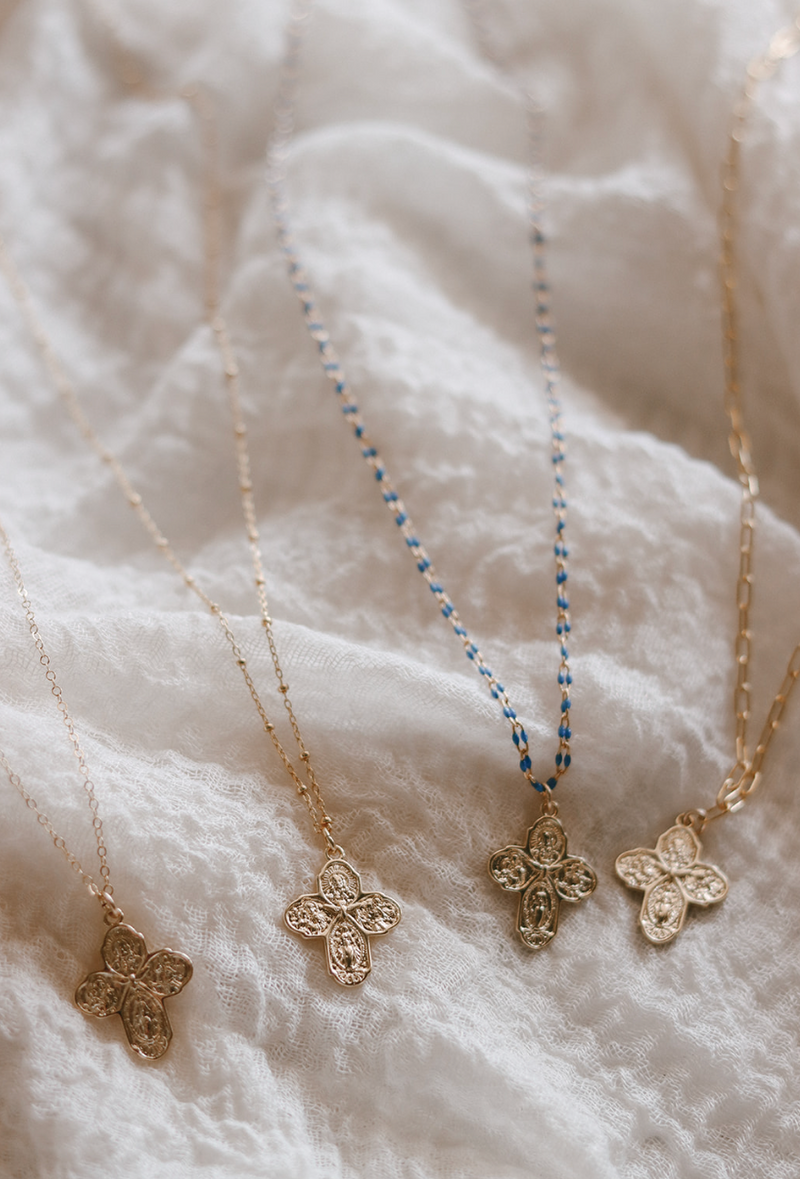 Four Way Cross Necklace - Grotto Chain
