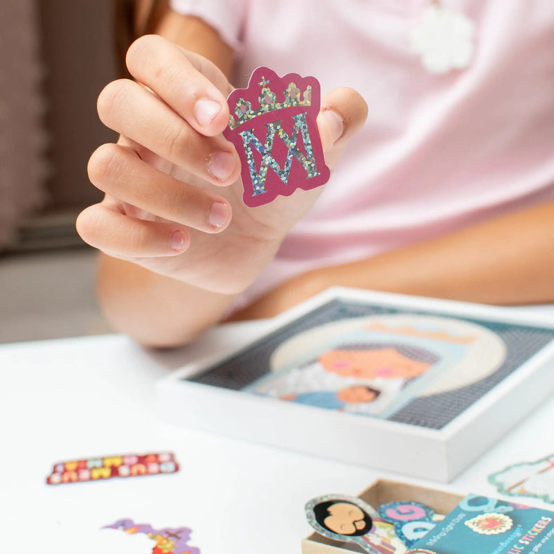 Catholic Holographic Glitter Vinyl Sticker 24 Pack Box