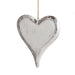 Silver Heart Holiday Ornament