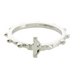 Silver Plated Crucifix Rosary Ring