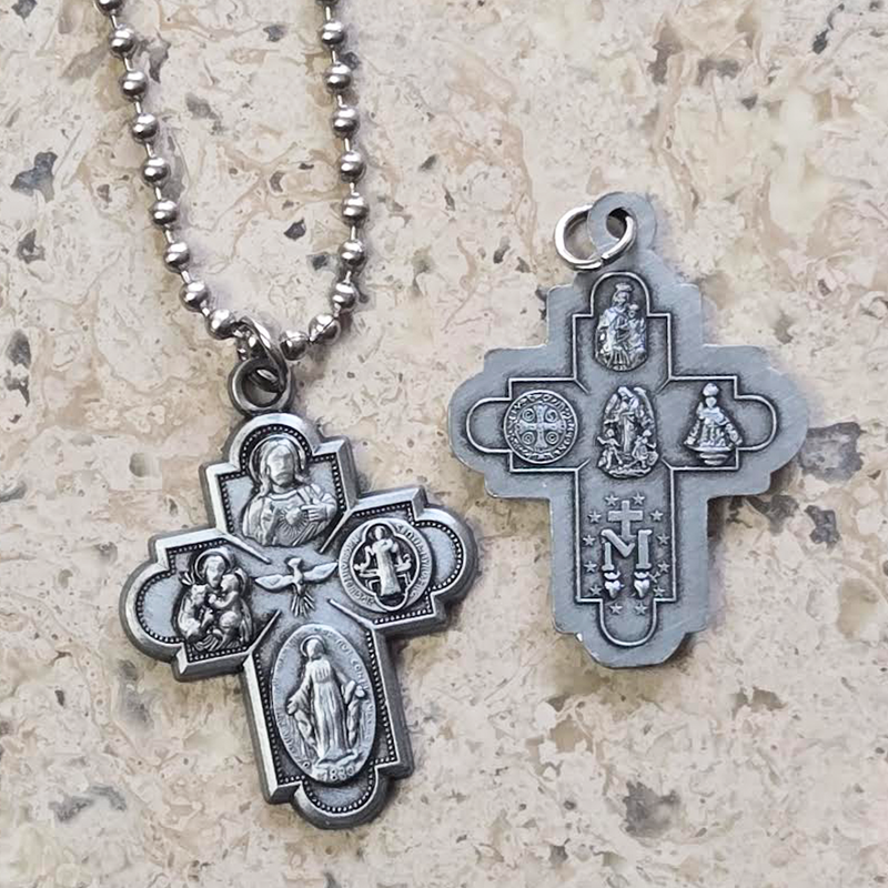 4-Way Scapular Medal Necklace
