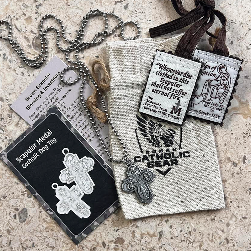 4-Way Scapular Medal Necklace