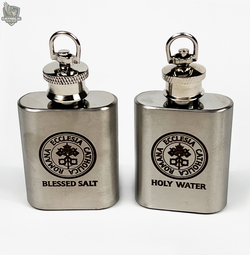 Blessed Salt and Holy Water Flask Pack